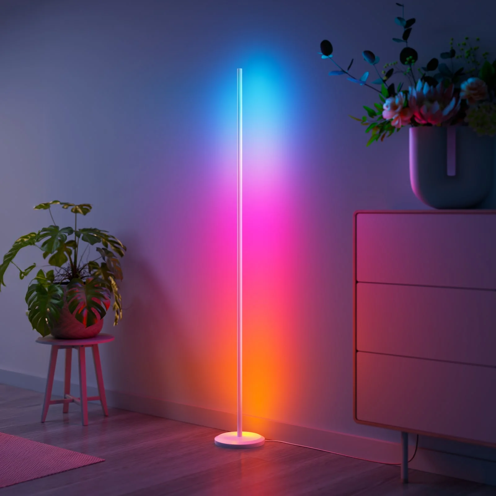 Smart Multicolor Floor Lamp (White 2 Pack) - Image 5