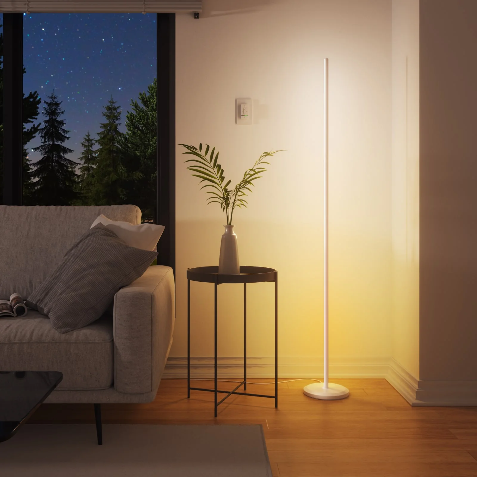 Smart Multicolor Floor Lamp (White) - Image 4