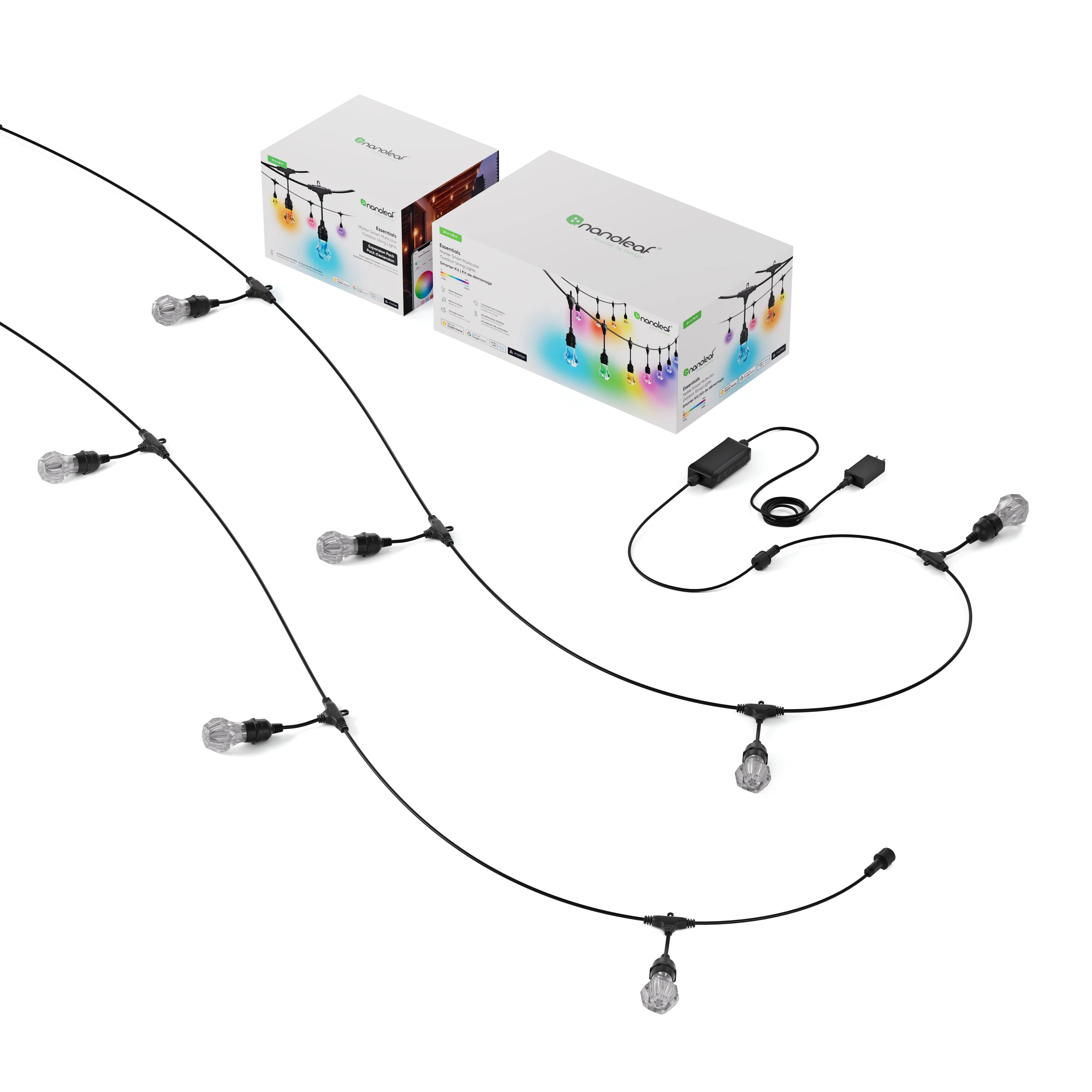 Matter Smart Multicolor Outdoor String Lights Smarter Kit 147ft (45m) - Image 7