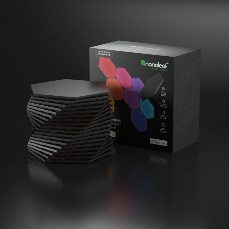 Shapes Limited Edition Ultra Black Hexagons Smarter Kit (18 Panels) - Image 5